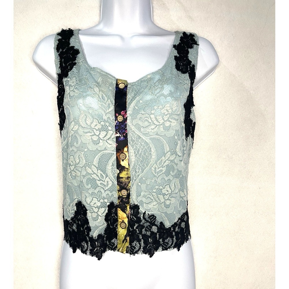 BKE Y2K Lace Tank‎ Top Small Boho Fairy Dainty Coquette Romantic
